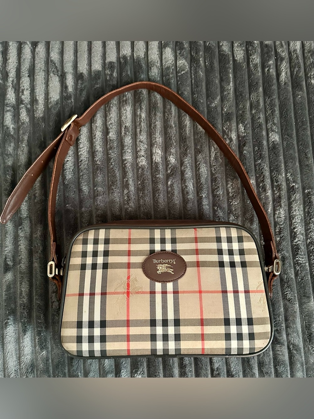 Burberrys 1980-1990 Nova Check Camera Bag crossbody Bag VINTAGE Messenger Bag - Picture 12 of 12